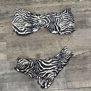 Indah Zebra Print Bikini Set